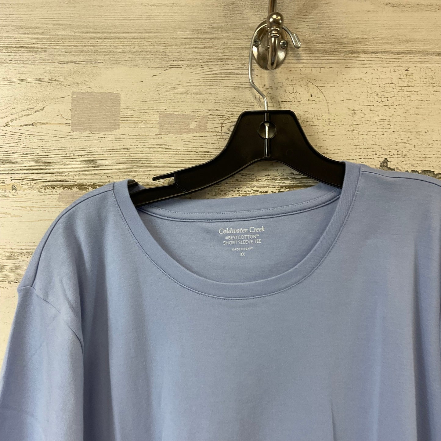 Top Short Sleeve By Coldwater Creek In Blue, Size: 3x