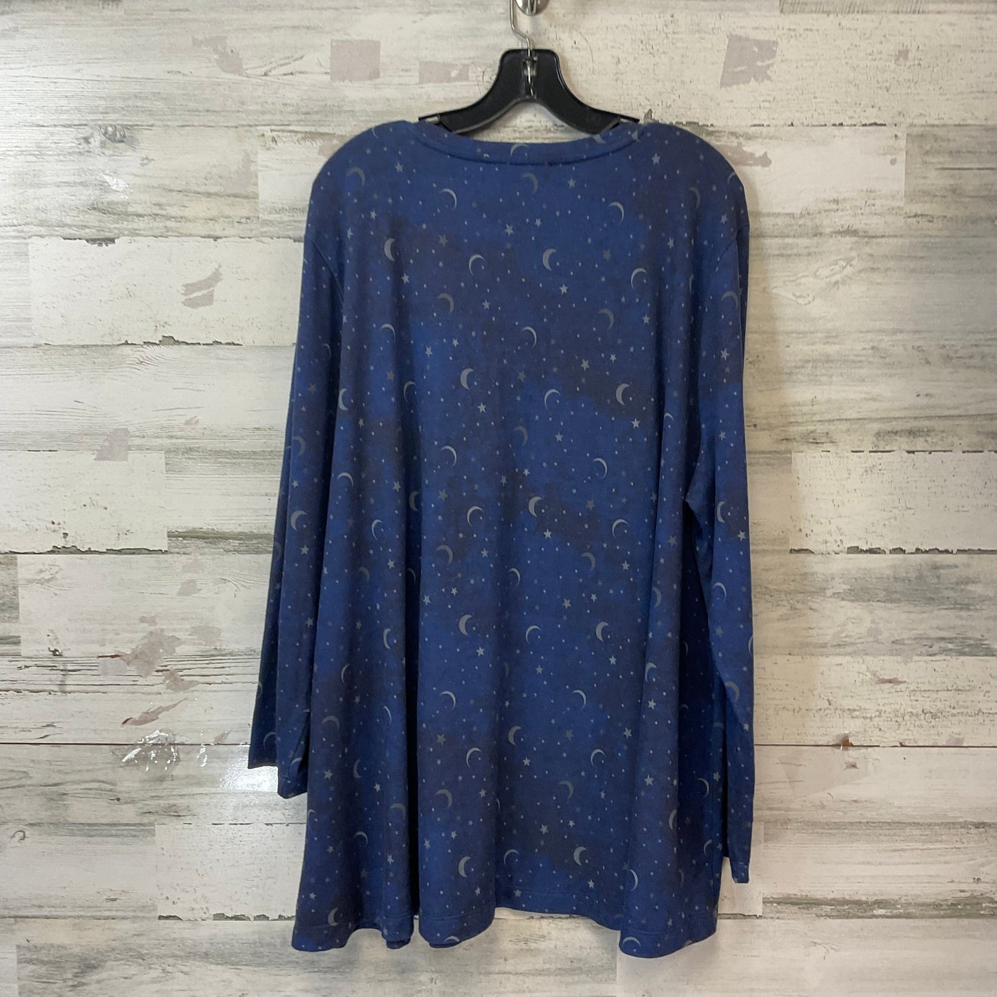 Top Long Sleeve By Coldwater Creek In Blue, Size: 3x