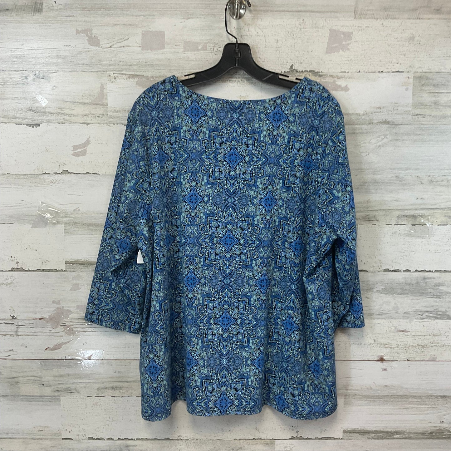 Top 3/4 Sleeve By J. Jill In Blue, Size: Xl