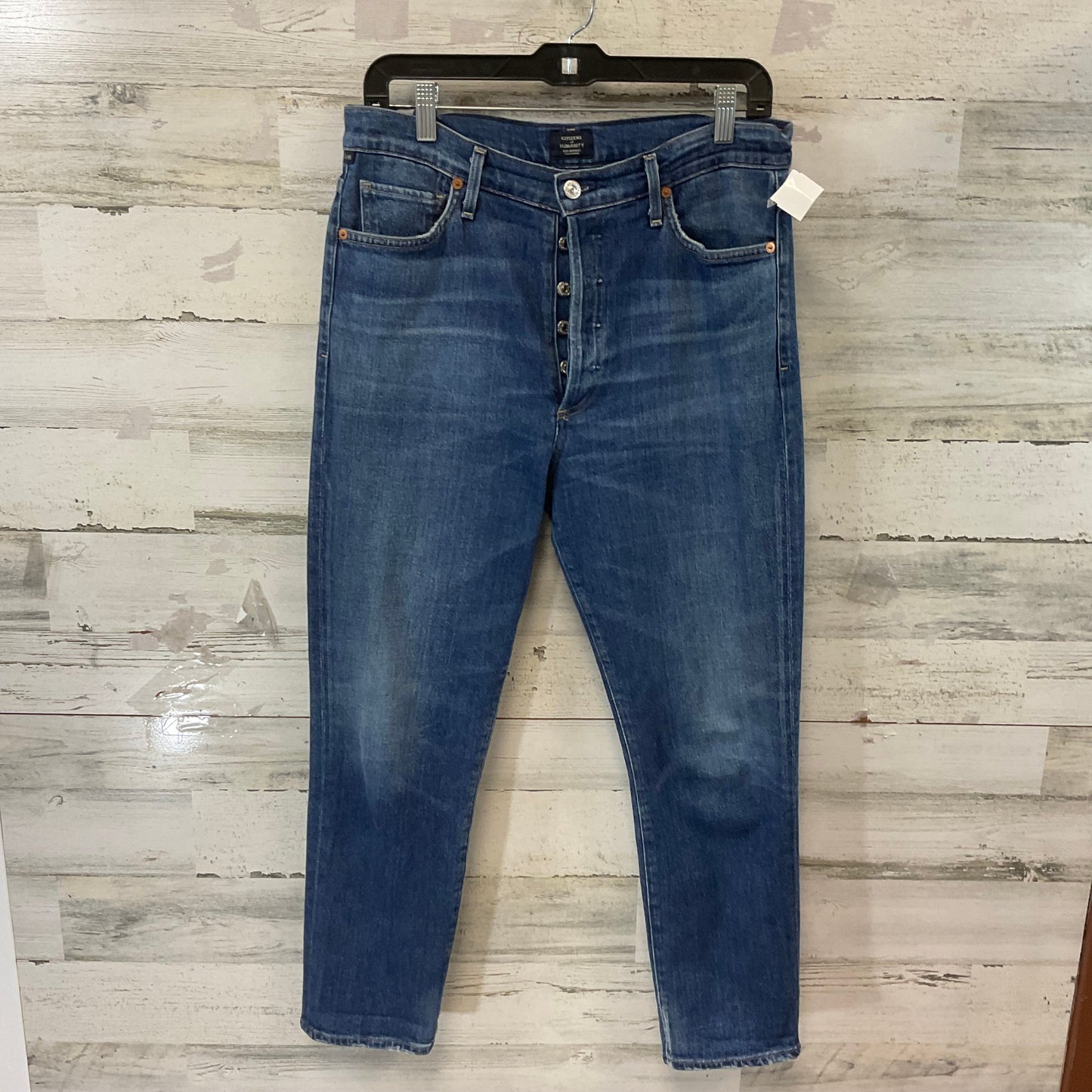 Jeans Cropped By Citizens Of Humanity In Blue Denim, Size: 10