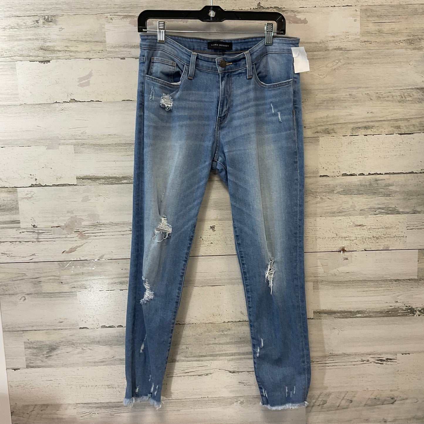 Jeans Skinny By Flying Monkey In Blue Denim, Size: 8