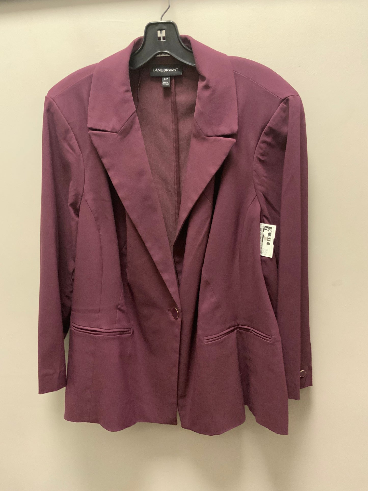 Blazer By Lane Bryant In Purple, Size: 3x