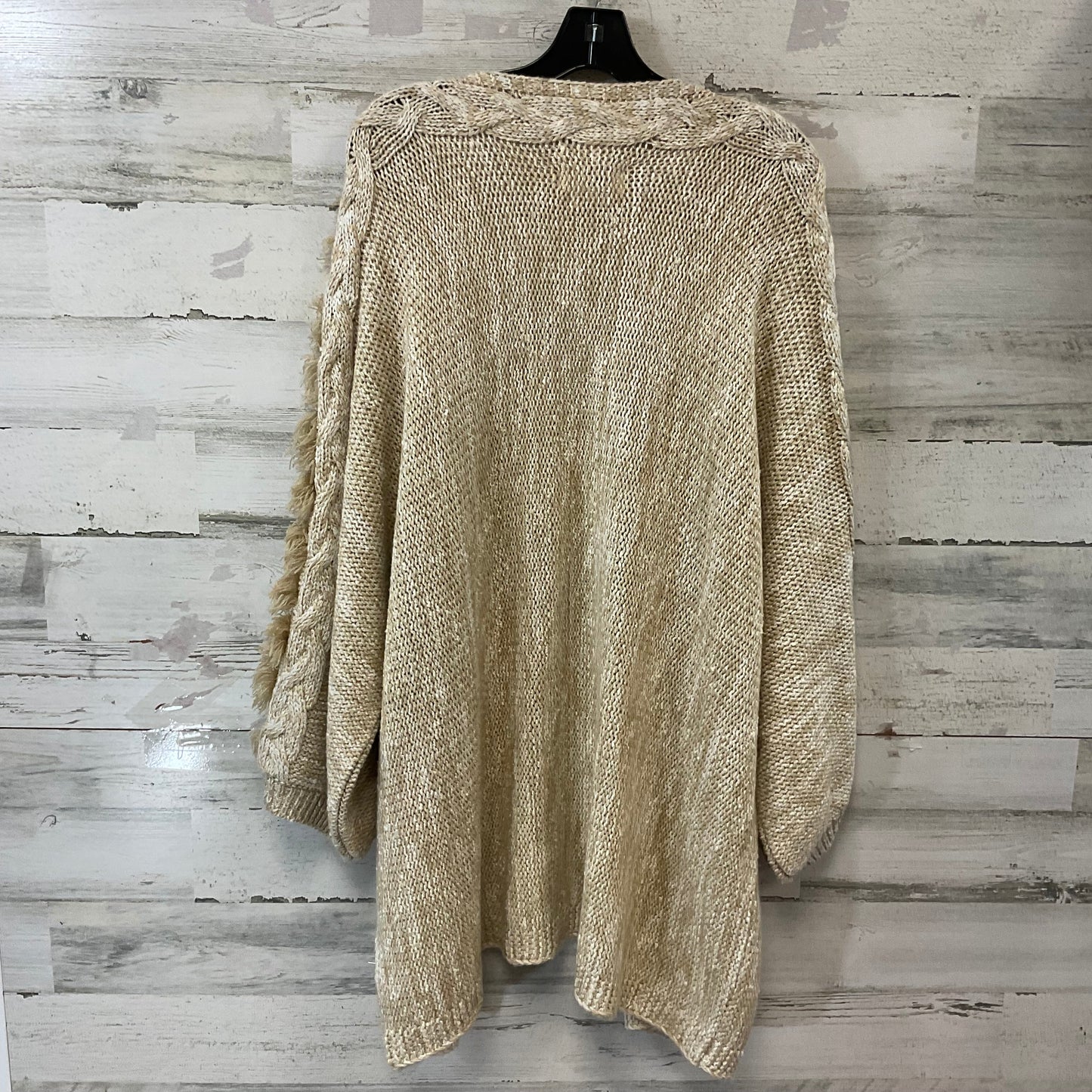 Sweater Cardigan By Anthropologie In Tan, Size: Osfm