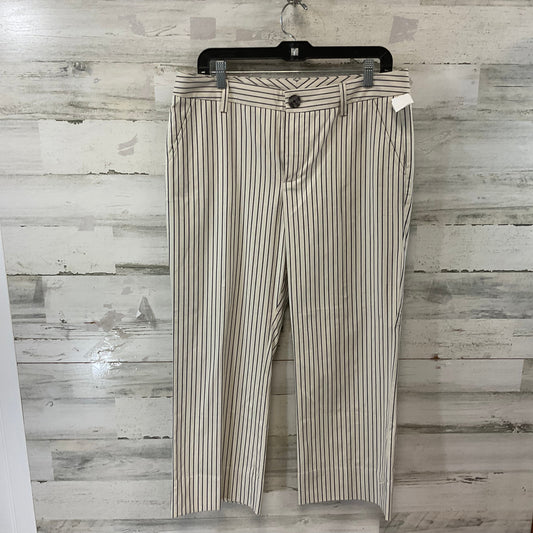 Pants Cropped By Cabi In Cream, Size: 10