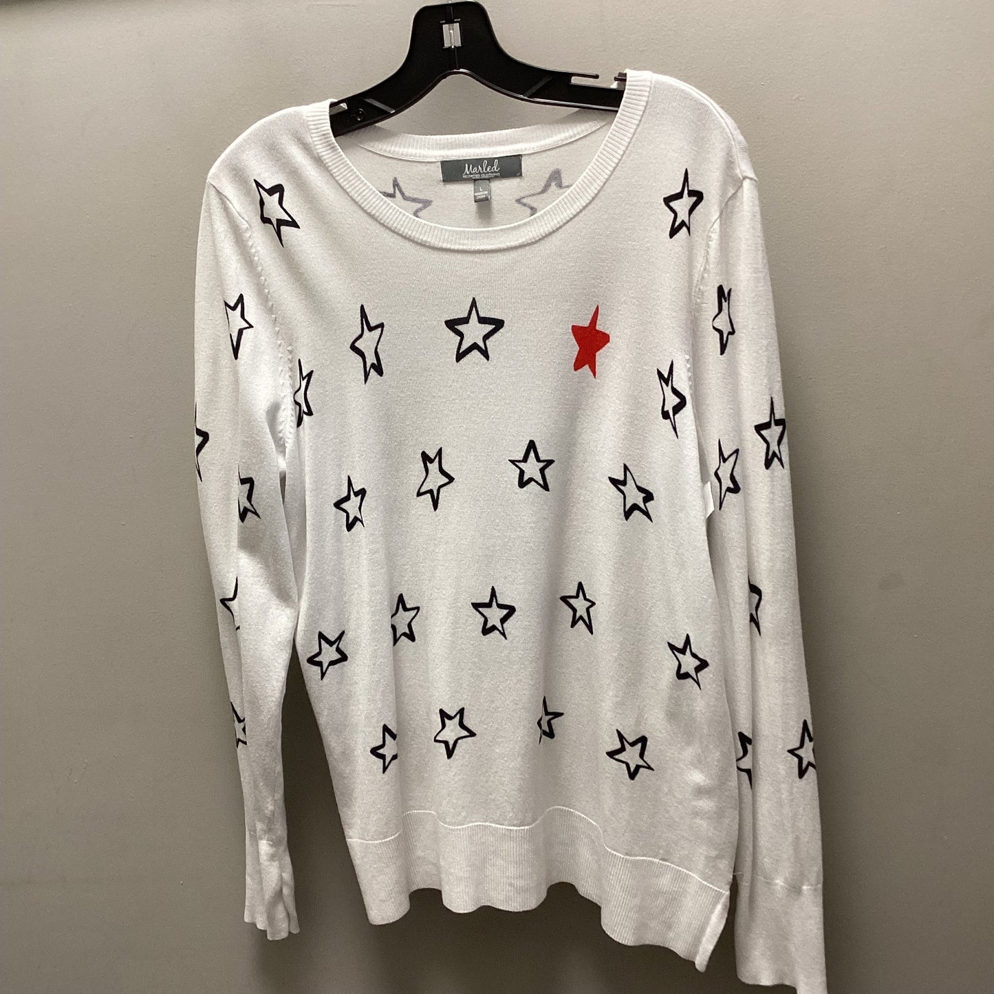 Sweater By Marled In White, Size: L