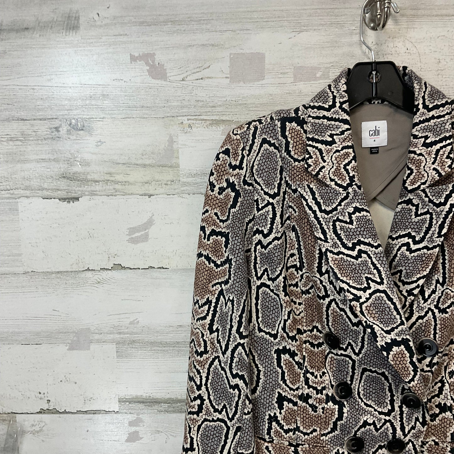 Blazer By Cabi In Animal Print, Size: S