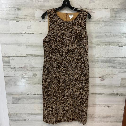 Dress Casual Midi By J. Crew In Animal Print, Size: M