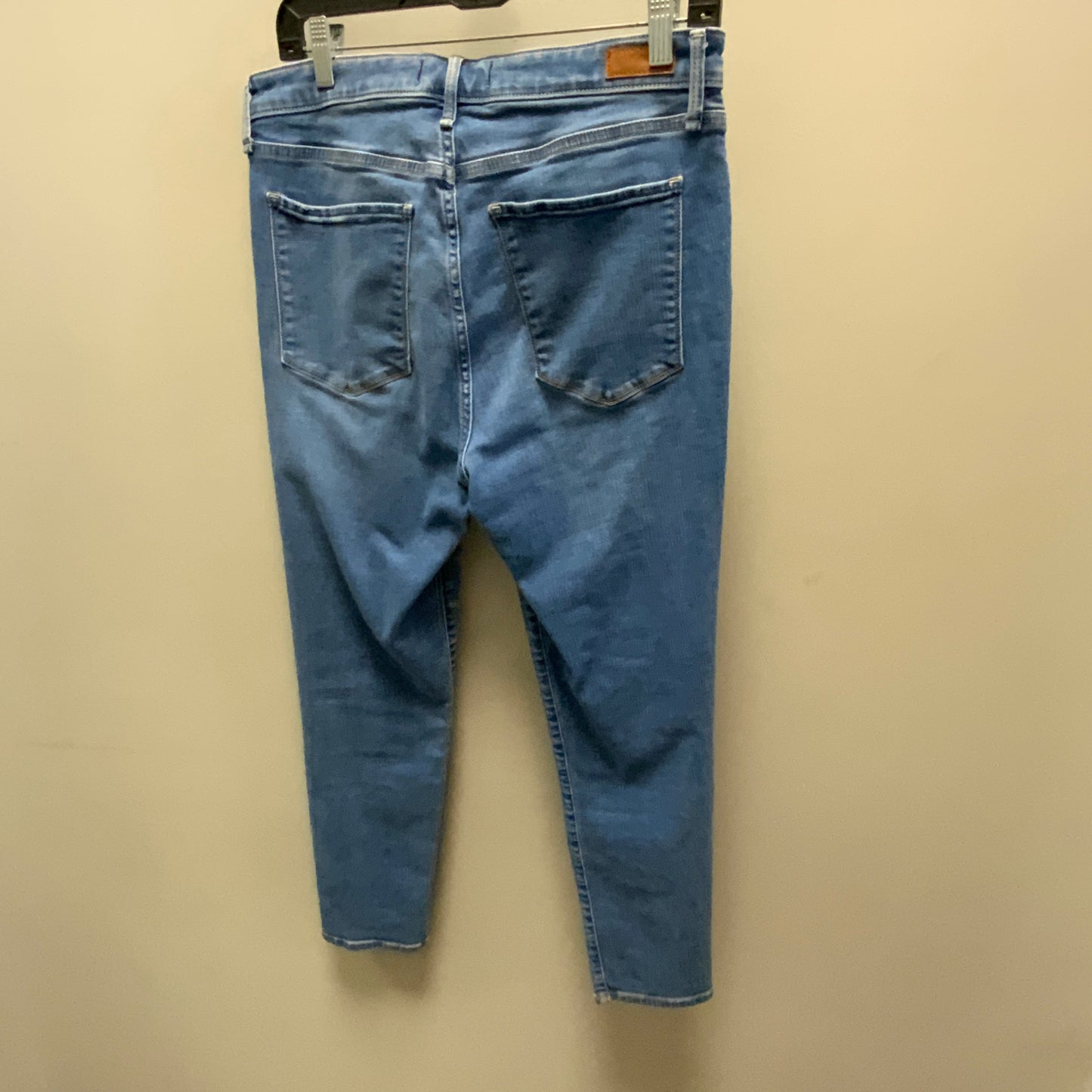 Jeans Skinny By Abercrombie And Fitch In Blue Denim, Size: 14