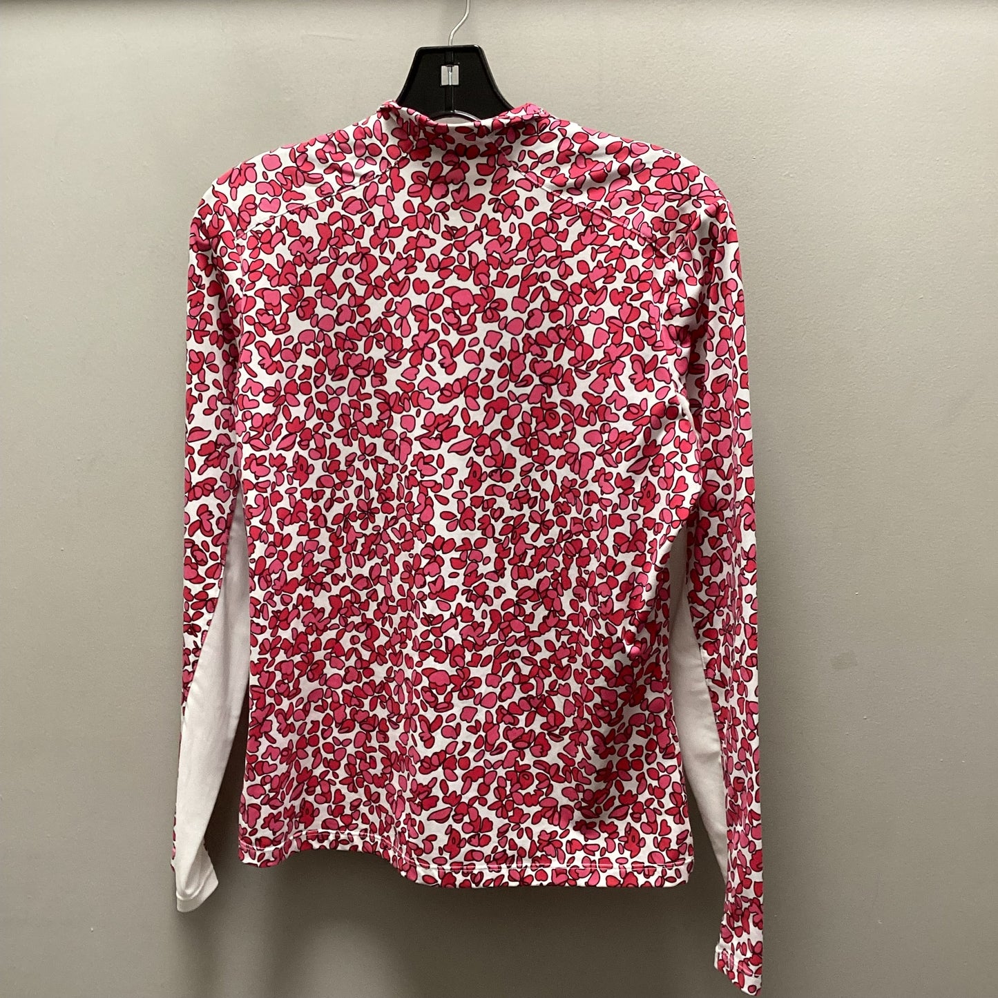 Athletic Top Long Sleeve Collar By Tail In Pink & Red, Size: S