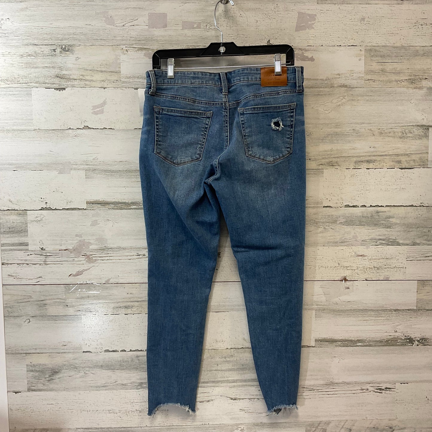 Jeans Skinny By Lucky Brand In Blue Denim, Size: 8