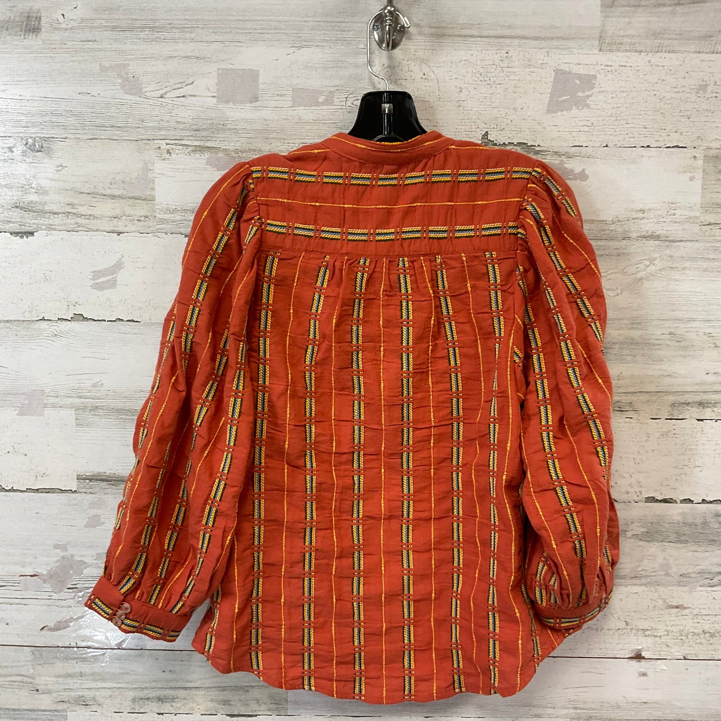 Blouse 3/4 Sleeve By Pilcro In Orange, Size: Xs