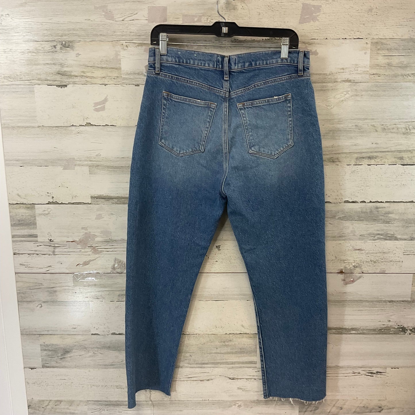 Jeans Straight By Loft In Blue Denim, Size: 8