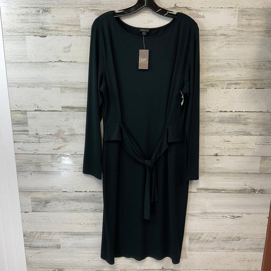 Dress Casual Midi By J. Jill In Black, Size: L