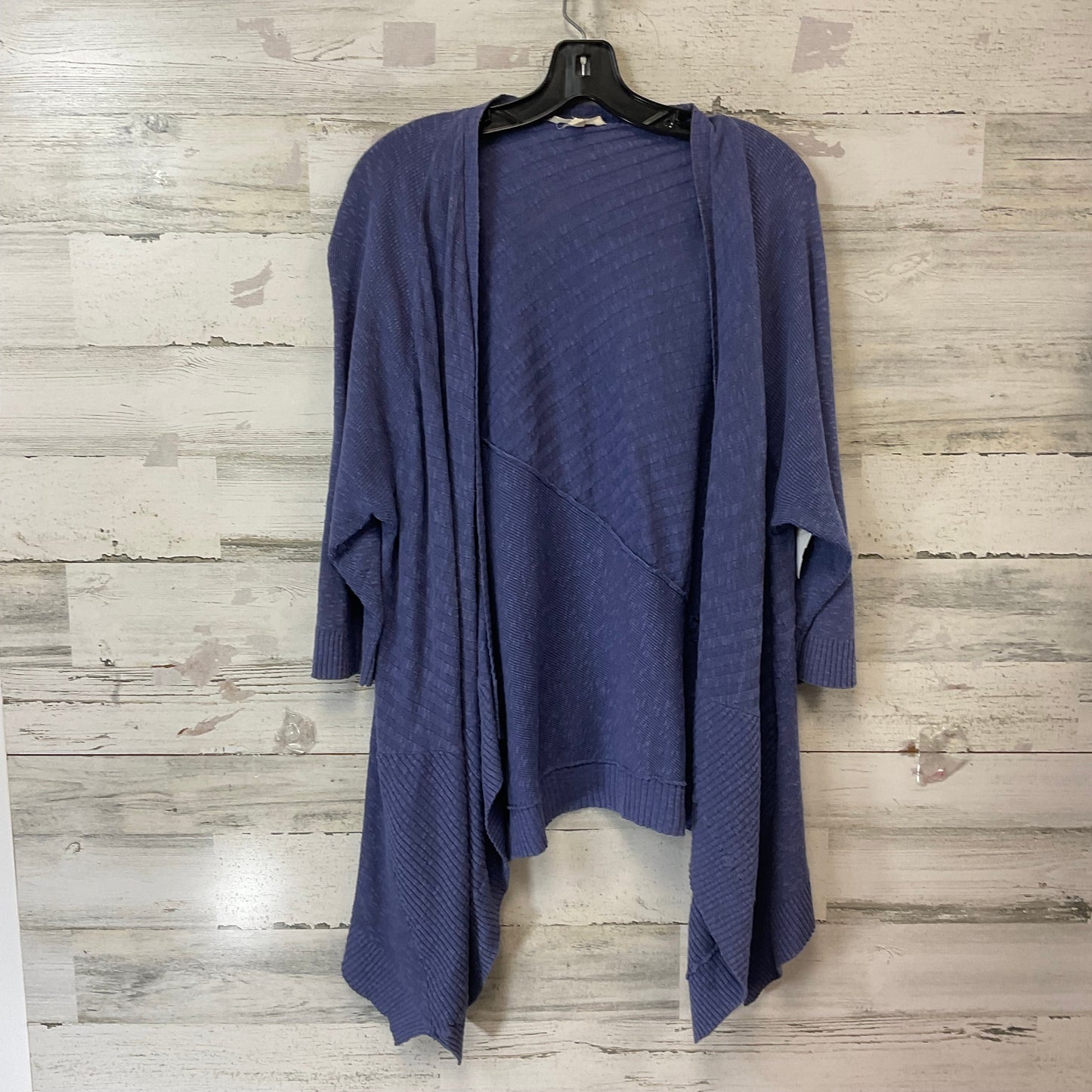 Sweater Cardigan By Eileen Fisher In Blue, Size: 1x