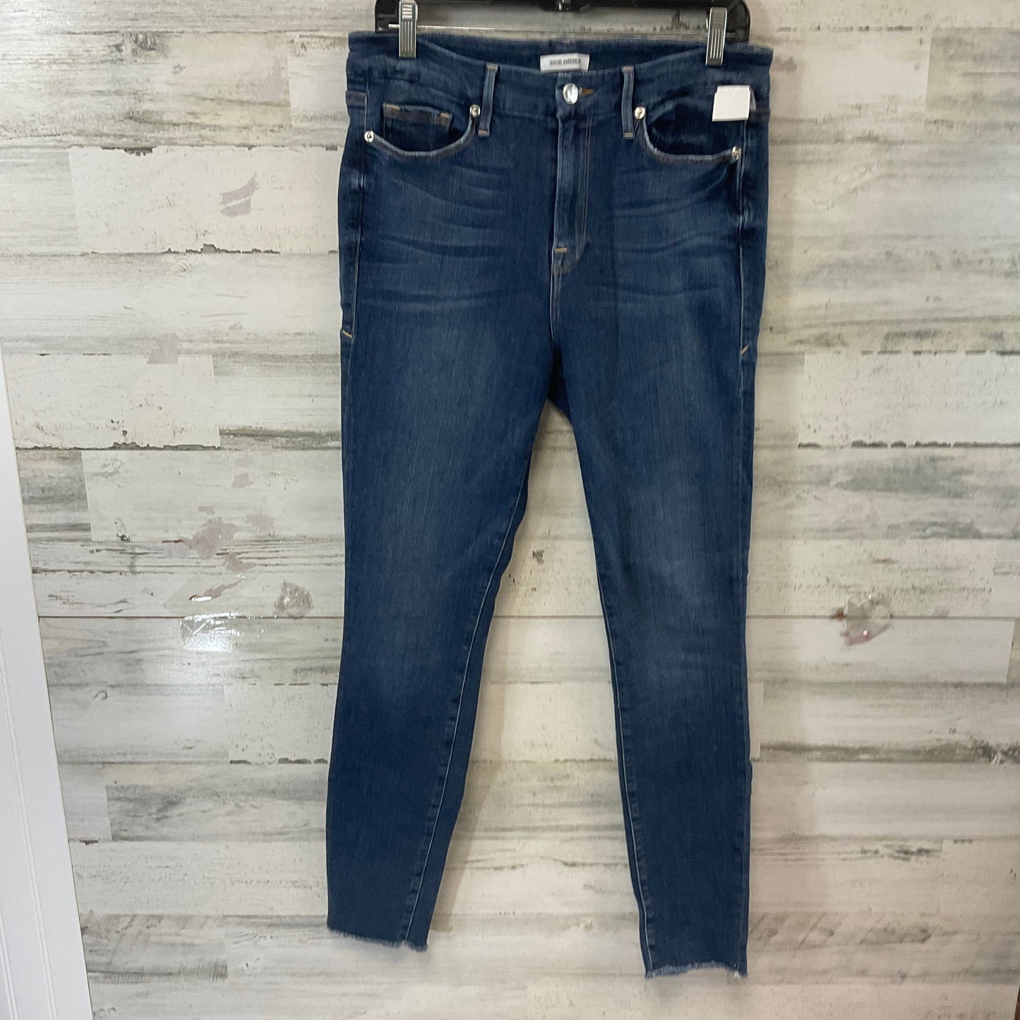 Jeans Skinny By Good American In Blue Denim, Size: 14