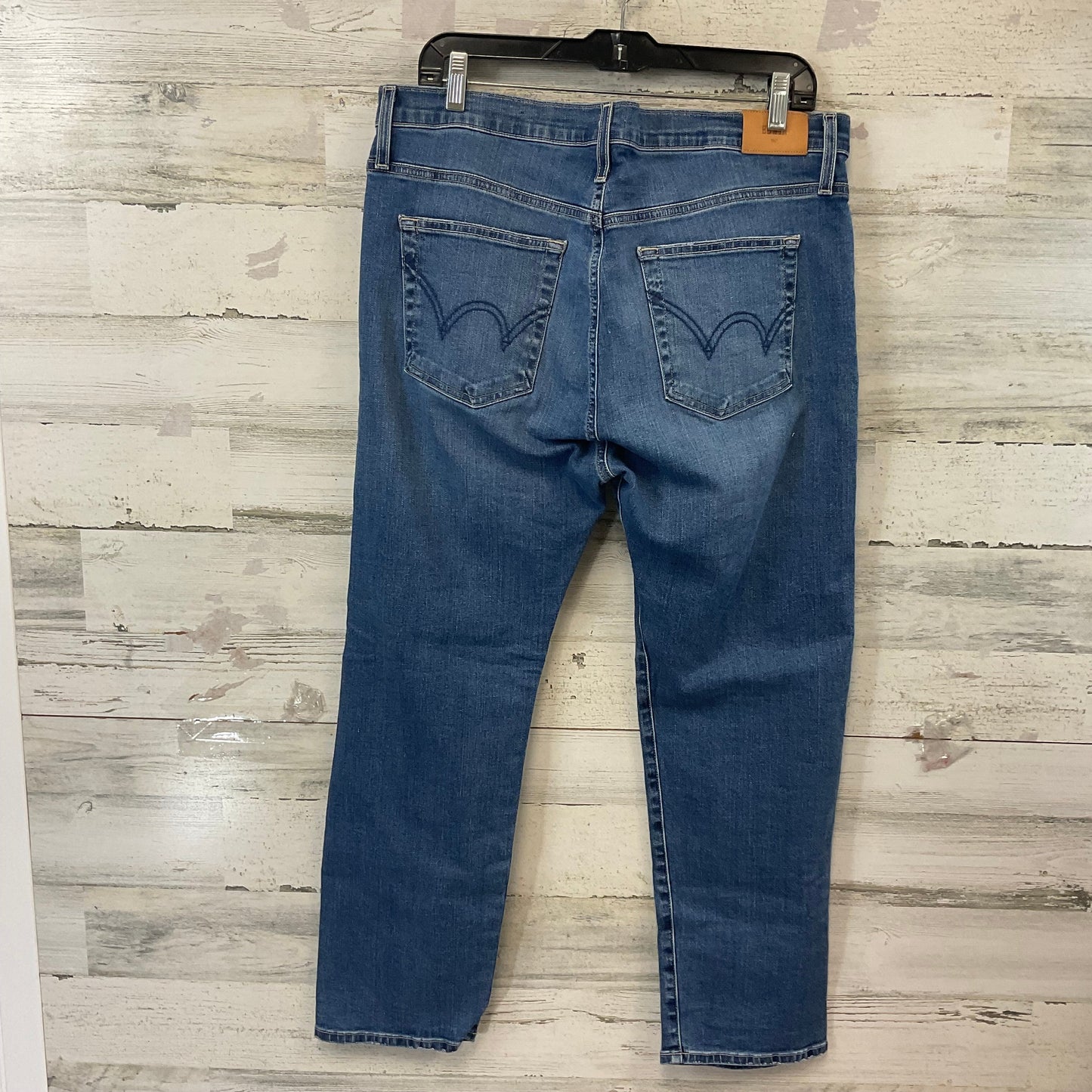 Jeans Straight By Edwin In Blue Denim, Size: 14