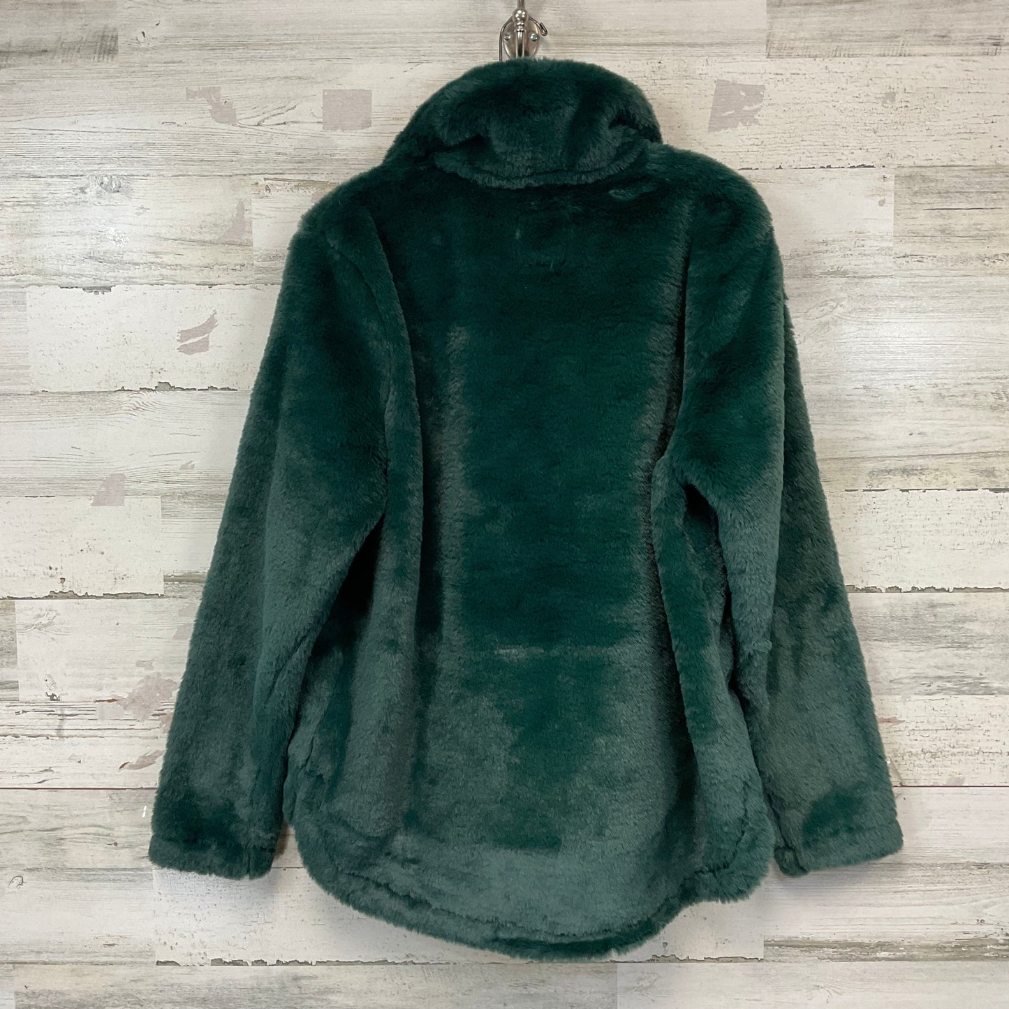 Jacket Faux Fur & Sherpa By Abercrombie And Fitch In Green, Size: M