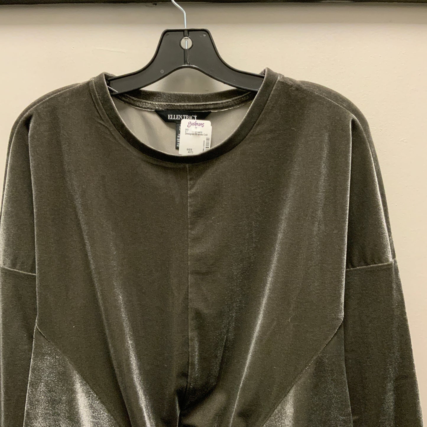 Top Long Sleeve By Ellen Tracy In Grey, Size: S