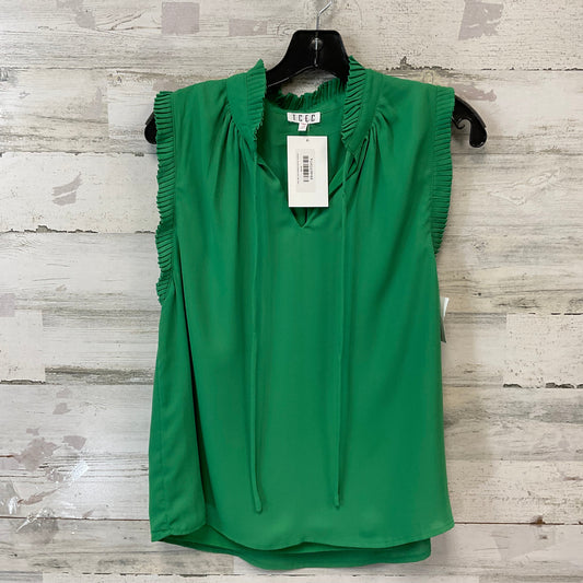 Top Sleeveless By Tcec In Green, Size: L