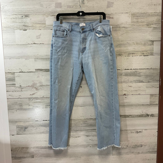 Jeans Straight By Loft In Blue Denim, Size: 12