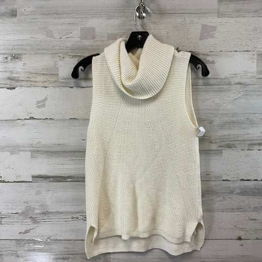 Sweater Short Sleeve By White House Black Market In Cream, Size: M