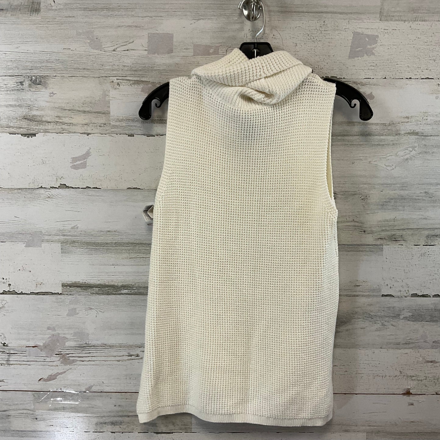 Sweater Short Sleeve By White House Black Market In Cream, Size: M