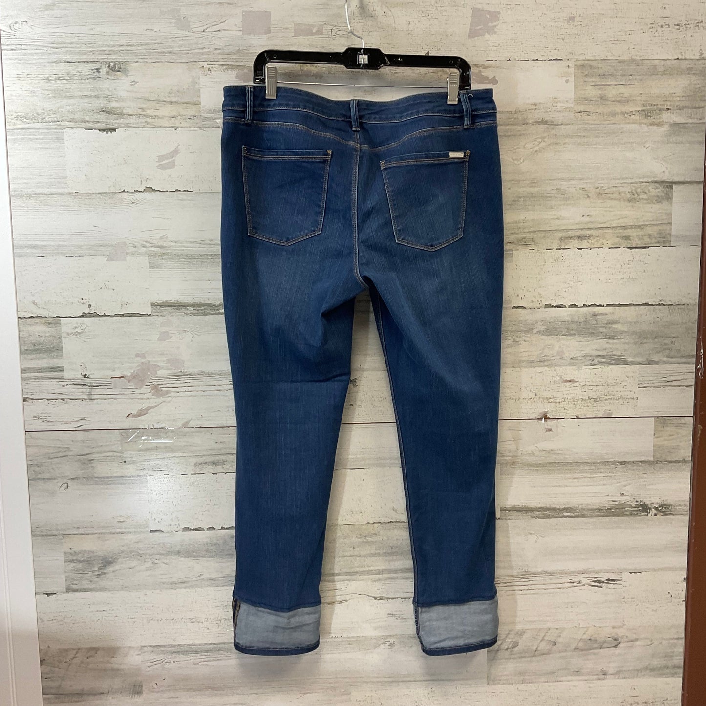 Jeans Cropped By White House Black Market In Blue Denim, Size: 12