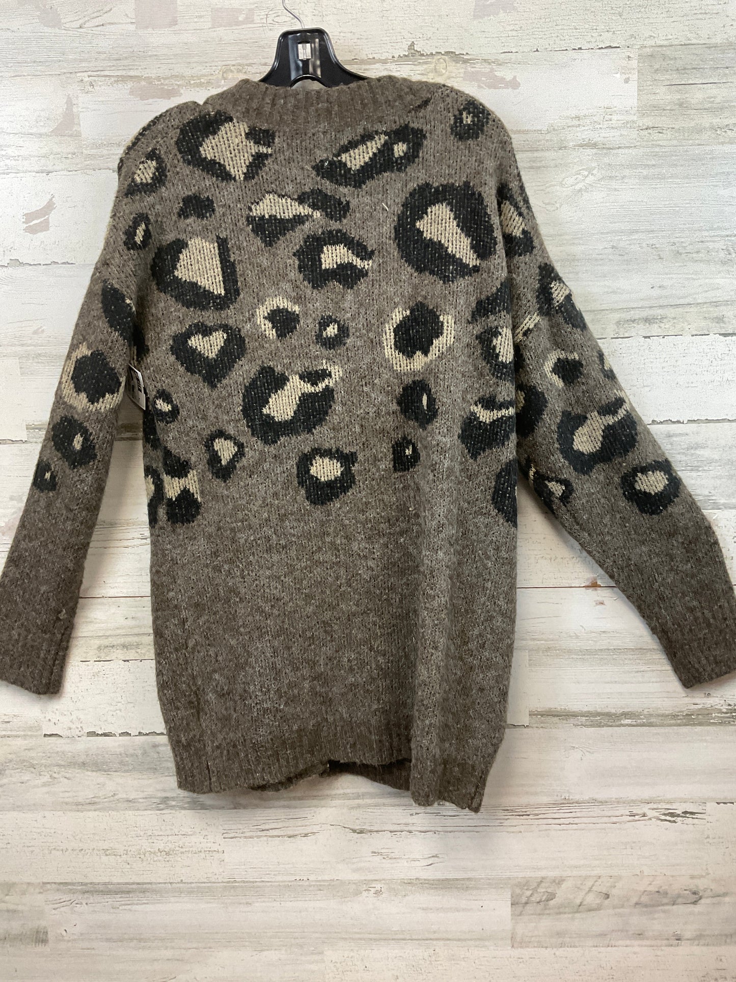 Sweater Cardigan By Lush In Brown, Size: M