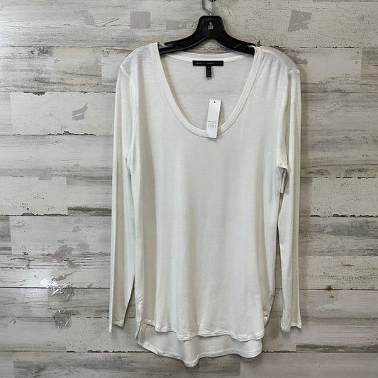 Top Long Sleeve By White House Black Market In White, Size: M