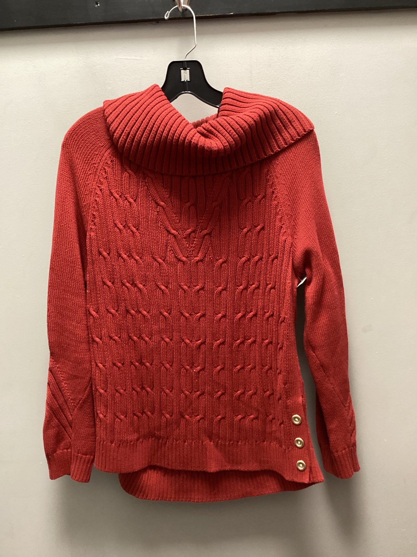 Sweater By Talbots In Red, Size: L