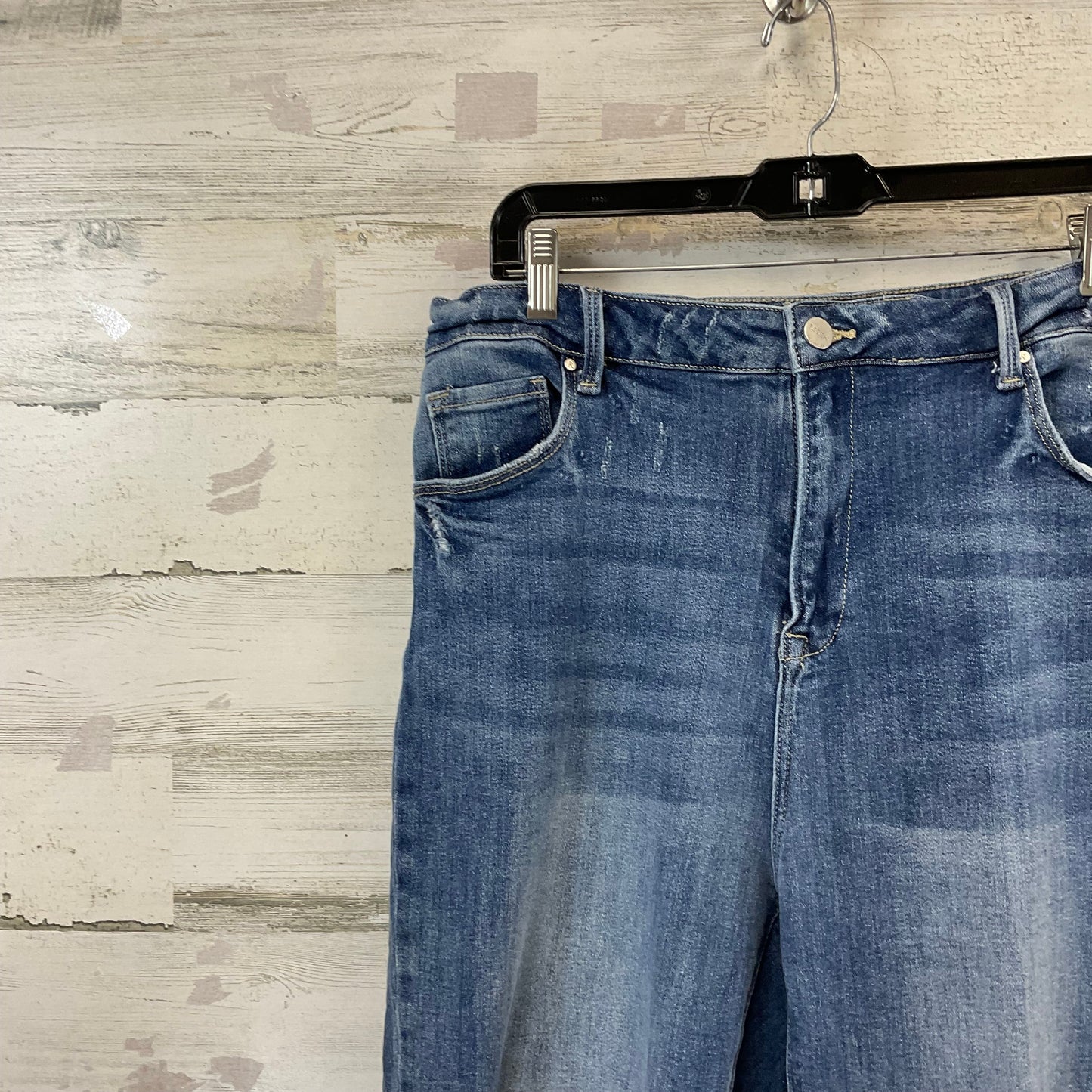 Jeans Straight By Risen In Blue Denim, Size: 1x