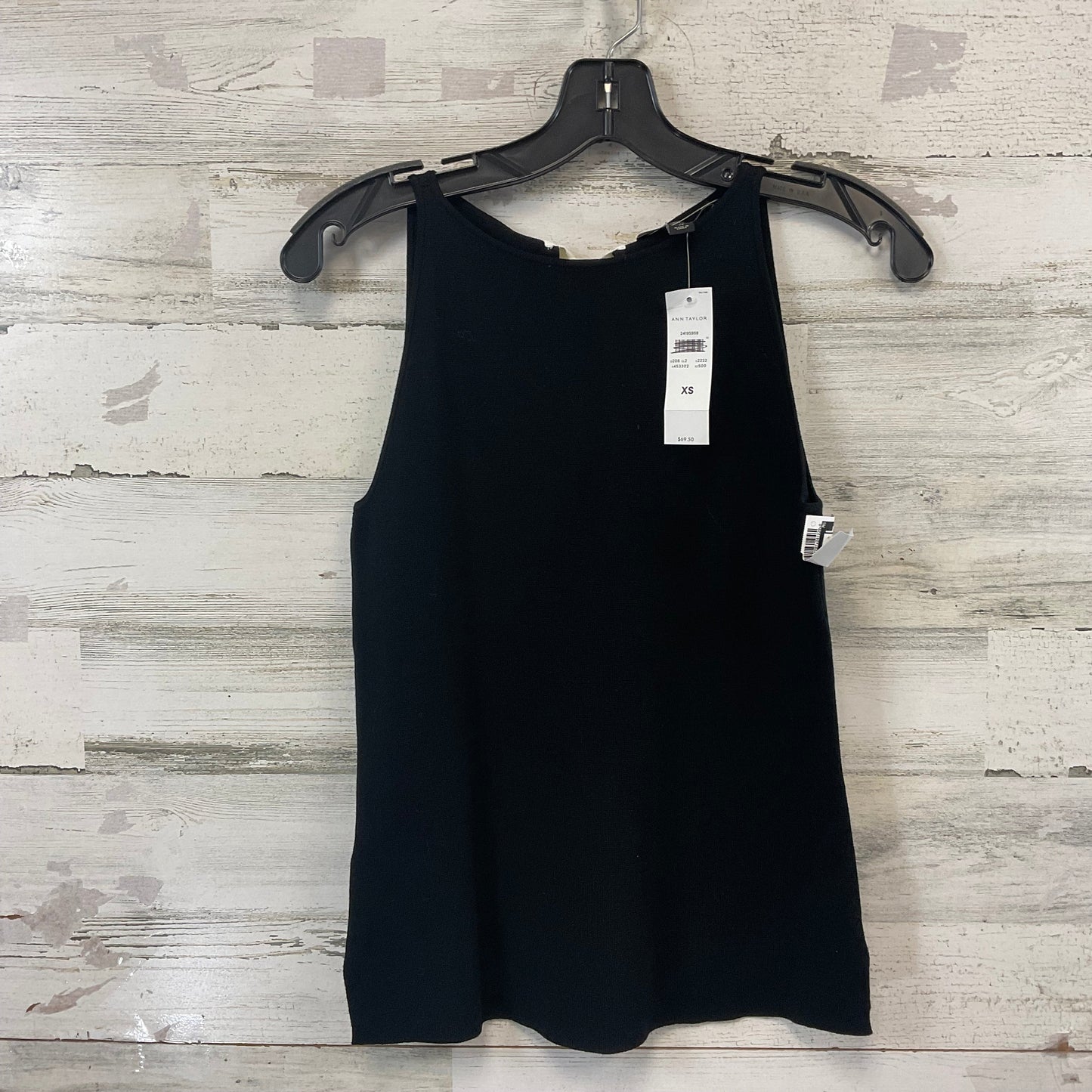 Top Sleeveless By Ann Taylor In Black, Size: Xs