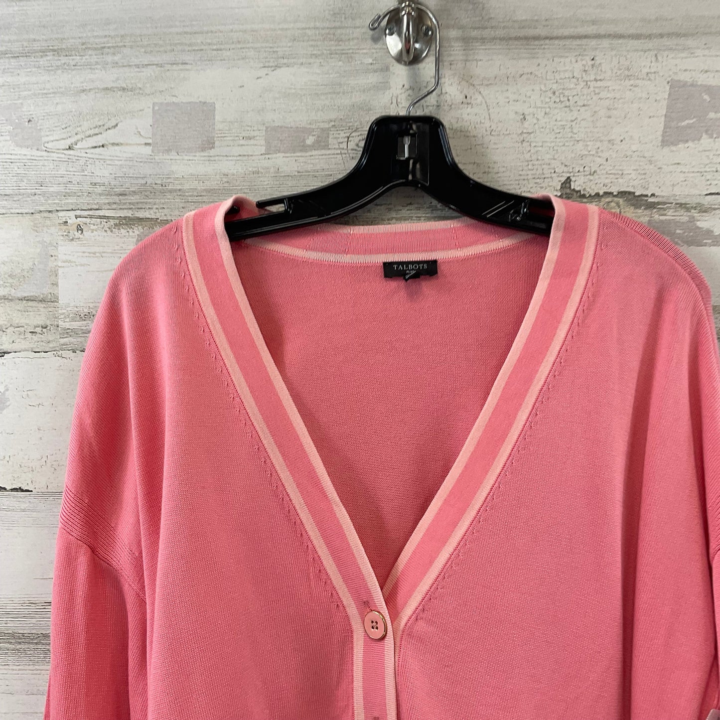 Cardigan By Talbots In Pink, Size: 1x