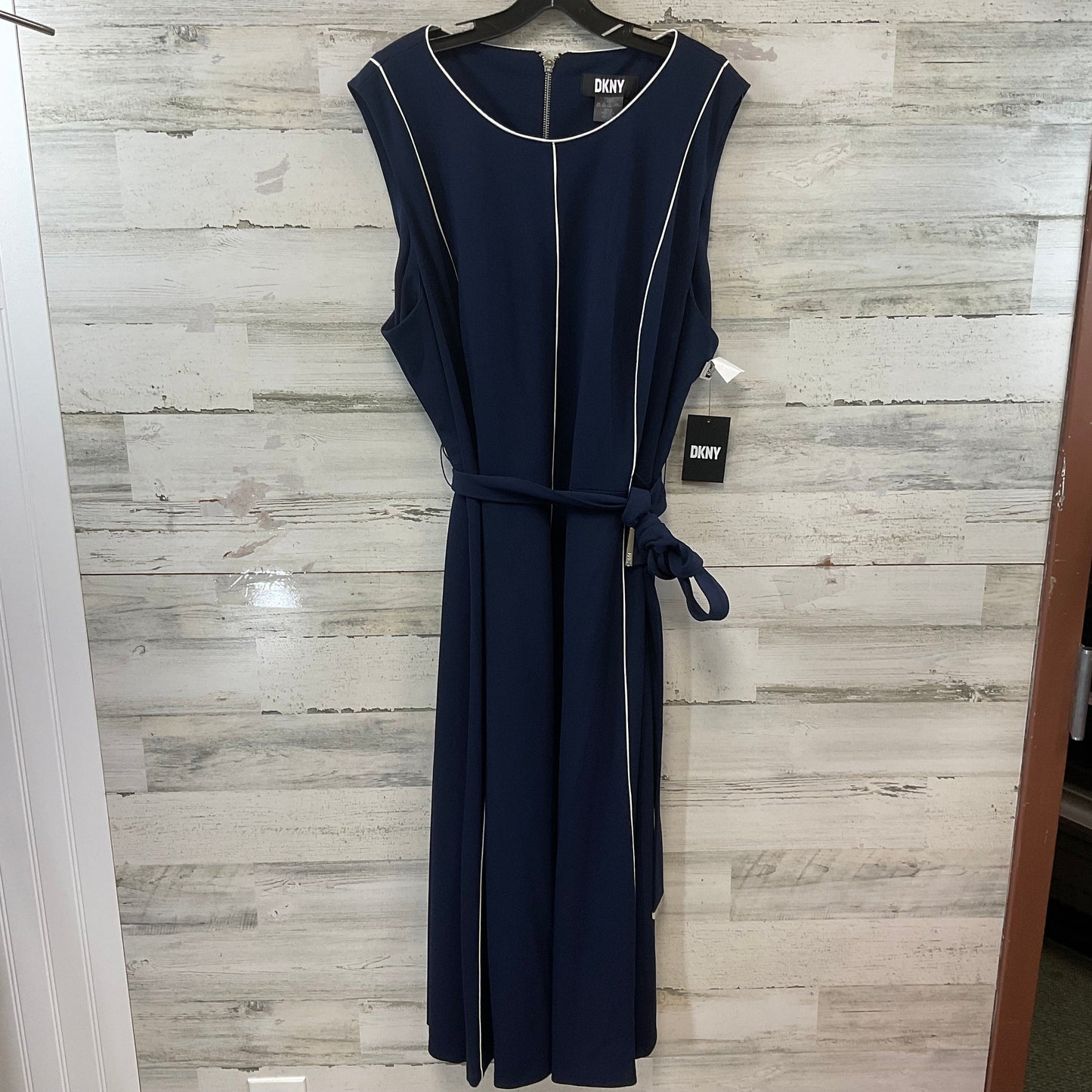 Dress Work By Dkny In Navy, Size: 2x