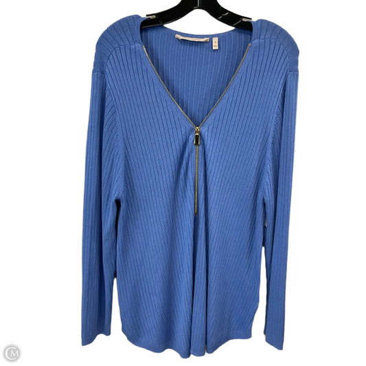 Sweater By Soft Surroundings In Blue, Size: 1x