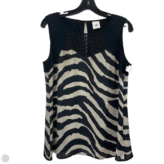 Blouse Short Sleeve By Cabi In Black, Size: S