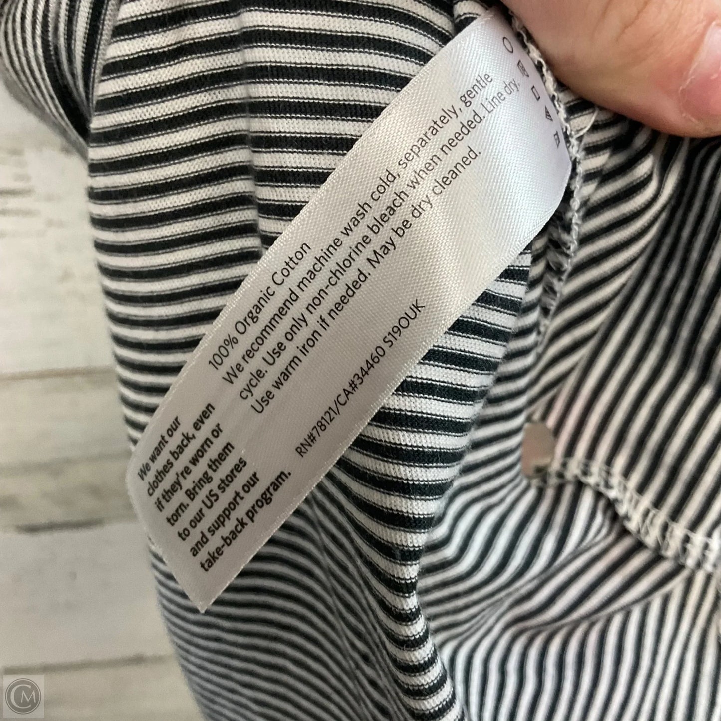 Top Short Sleeve By Eileen Fisher In Blue, Size: S