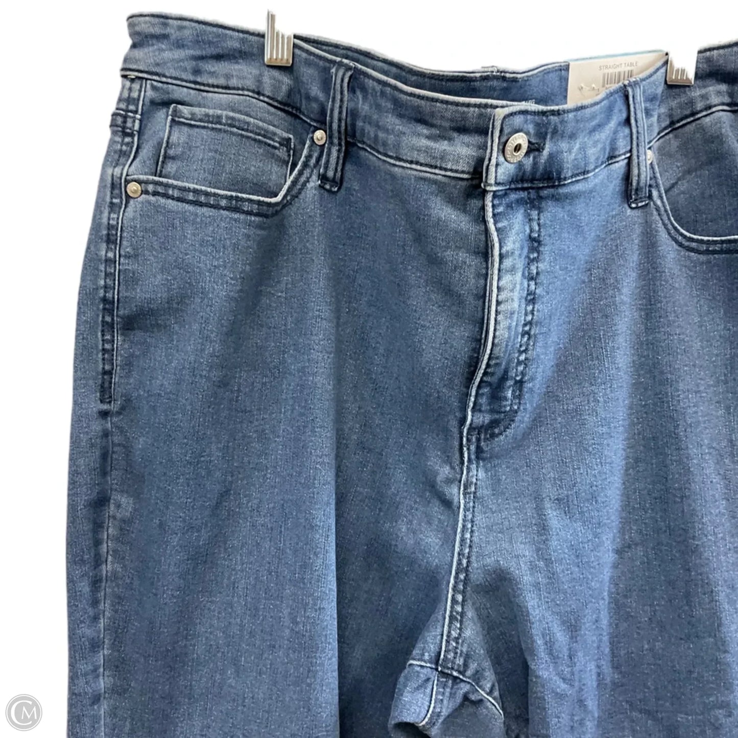 Jeans Straight By Style And Company In Blue Denim, Size: 20