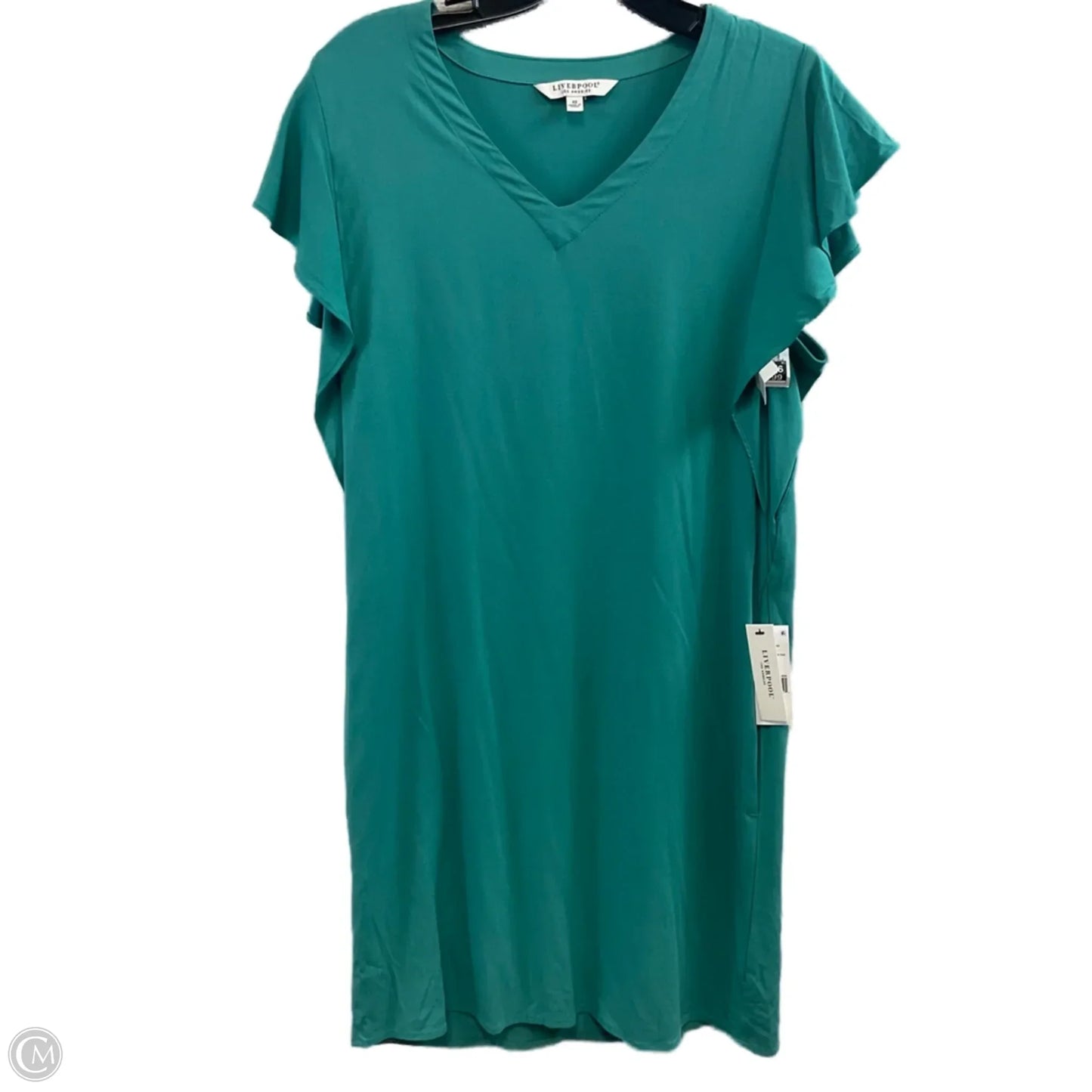 Dress Casual Short By Liverpool In Green, Size: Xs