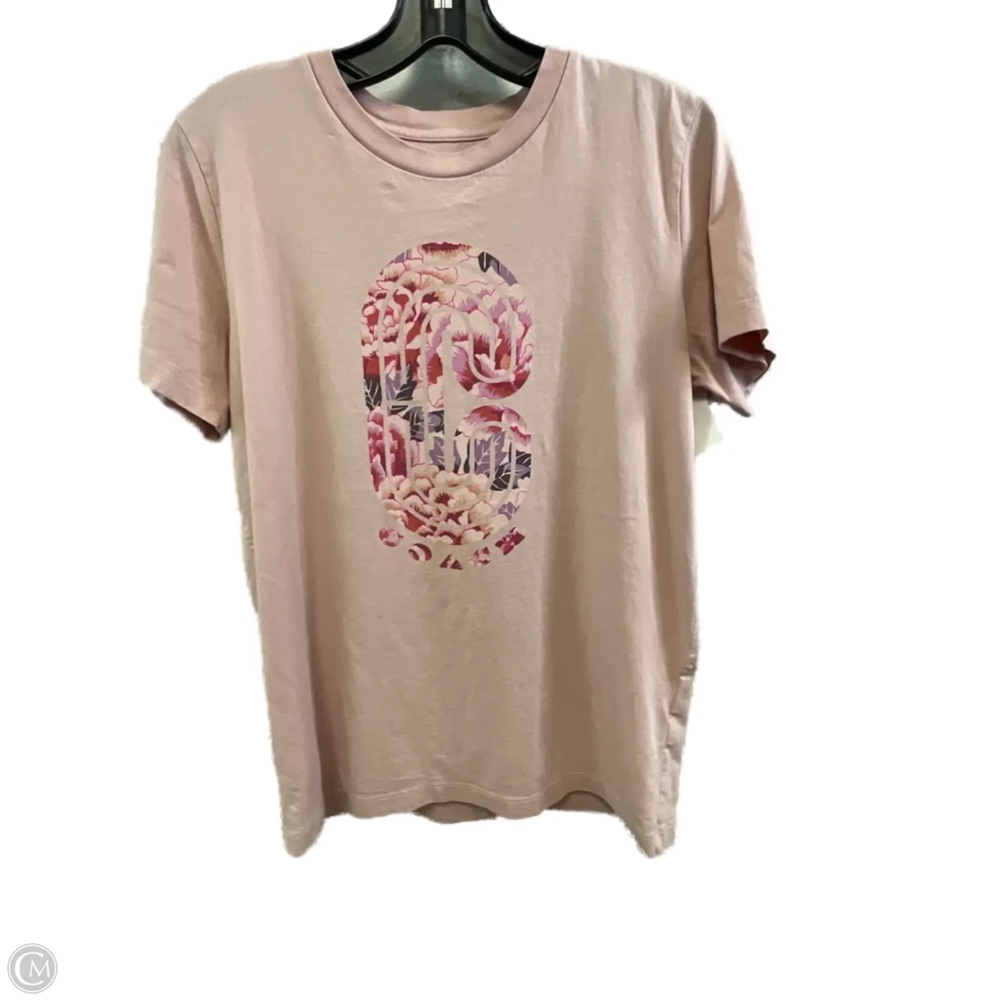 Top Short Sleeve Designer By Coach In Pink, Size: Xs