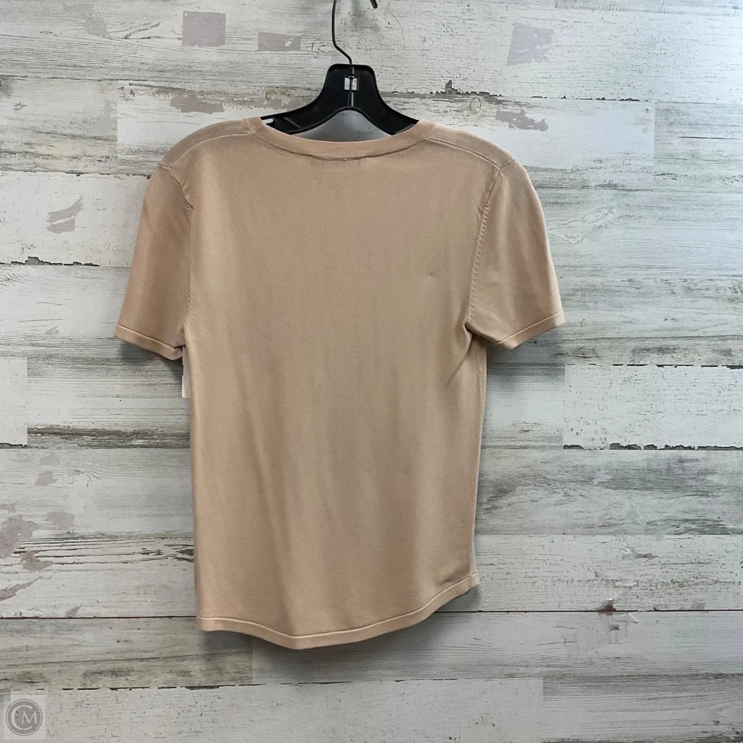 Top Short Sleeve By Zara In Brown, Size: M