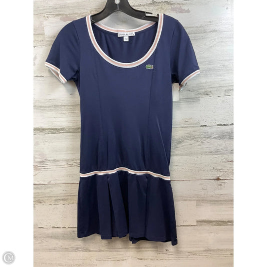 Athletic Dress By Lacoste In Blue, Size: Xs