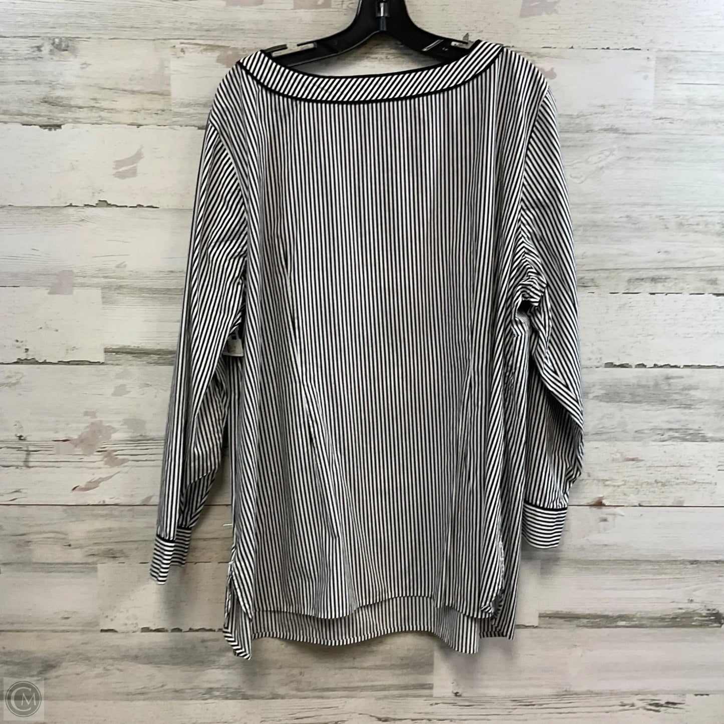 Blouse Long Sleeve By Talbots In Black, Size: 3x