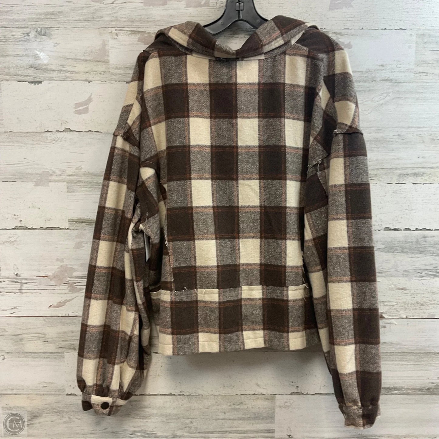 Jacket Other By Pol In Brown, Size: L