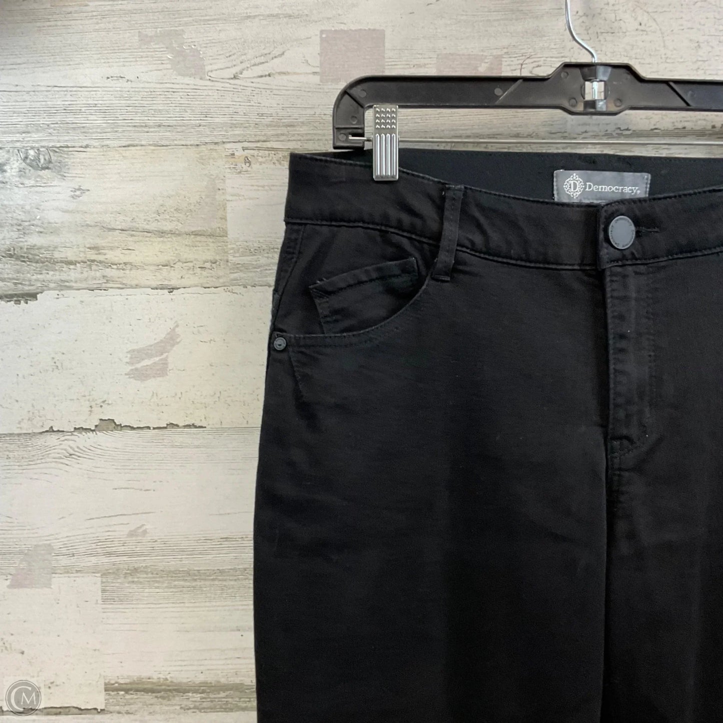 Jeans Straight By Democracy In Black Denim, Size: 14