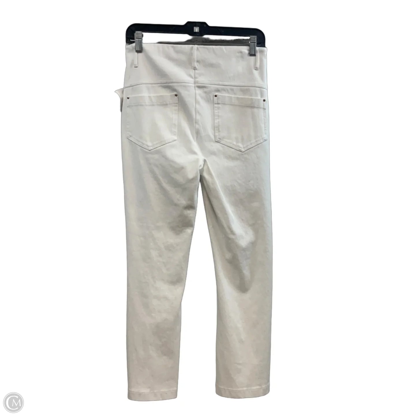 Jeans Straight By Lysse In White Denim, Size: M