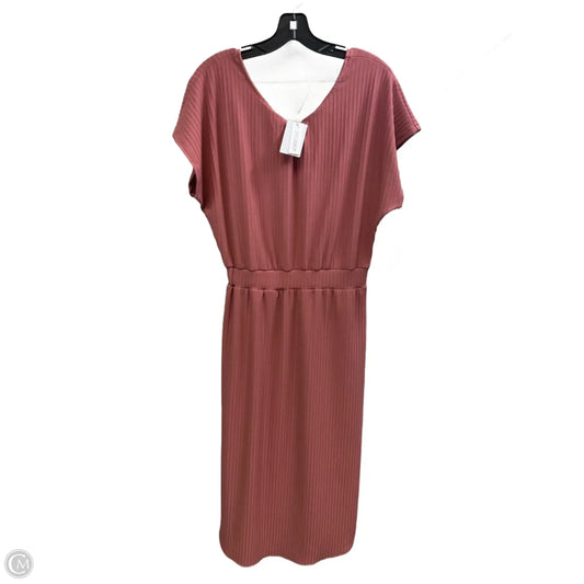 Dress Casual Maxi By Nordstrom In Pink, Size: M