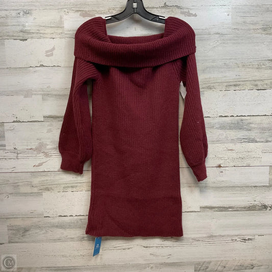 Sweater By Cupshe In Maroon, Size: L