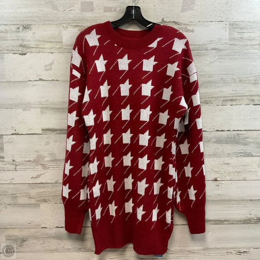 Dress Sweater By Cupshe In Red, Size: S