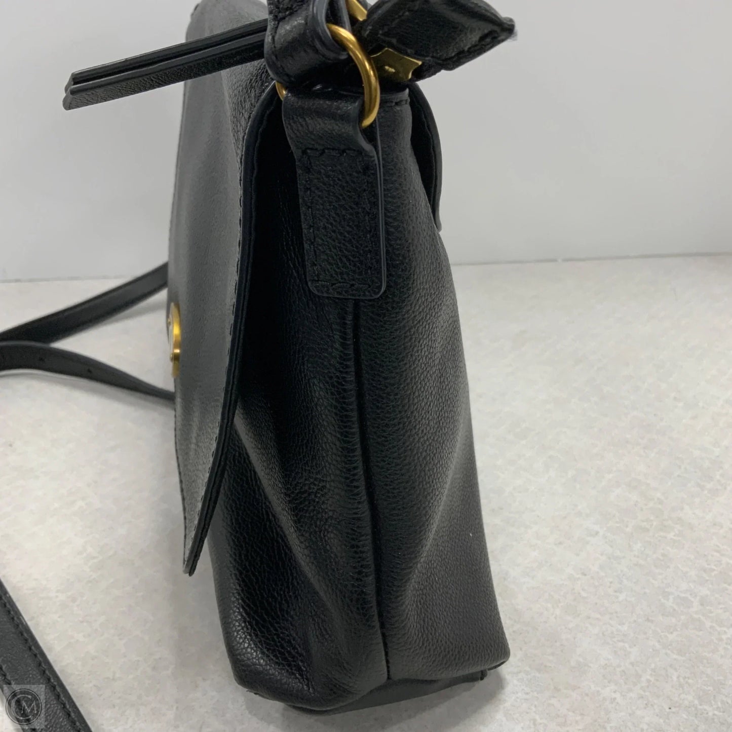 Crossbody Leather By Fossil, Size: Medium